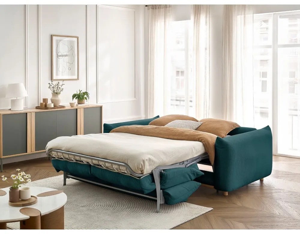 Divano blu allungabile 214 cm Ernest – Bobochic Paris