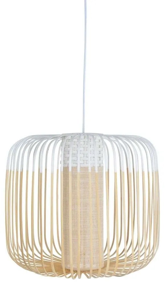 Forestier - Bamboo Lampada a Sospensionem Bianco Forestier