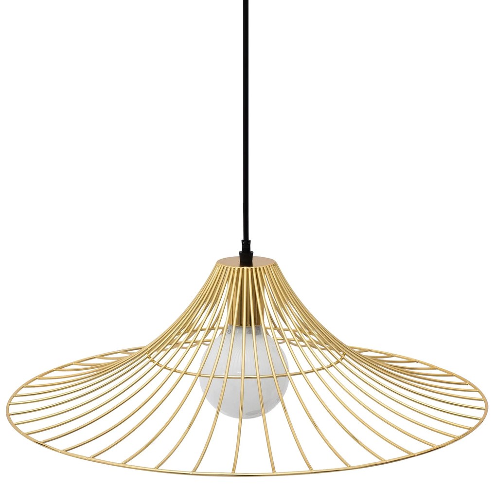 Lampada Da SoffittoPensile Piatto Rotondo Loft Oro APP499-1CP