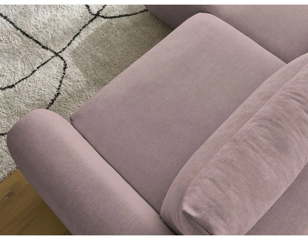 Divano angolare in rosa chiaro Aden – Bobochic Paris