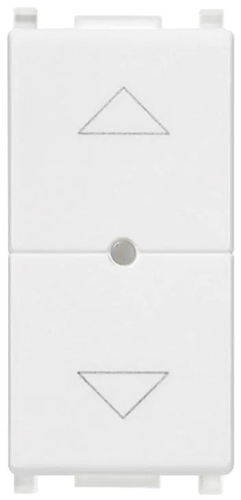 Interruttore unipolare comando tapparella connesso IoT bianco Plana smart VIMAR bianco