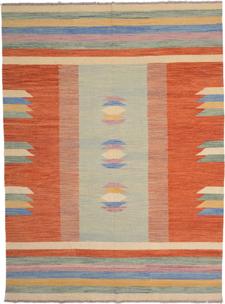 Kilim Tappeto 240x180 (Pakistan) Annodato A Mano