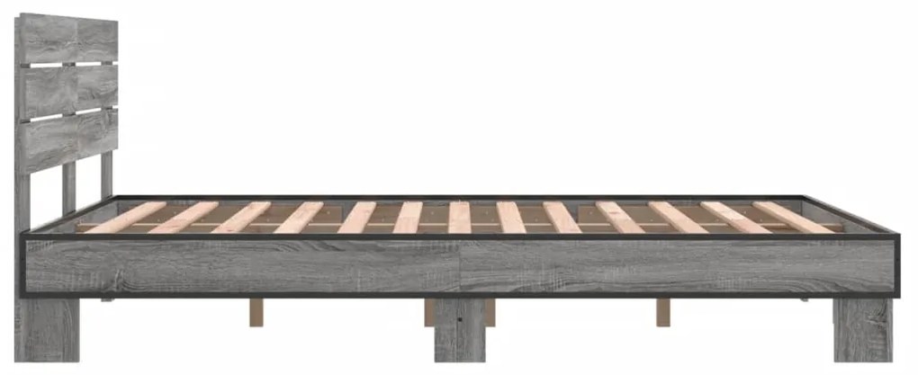 Giroletto grigio sonoma 140x190 cm in legno multistrato metallo