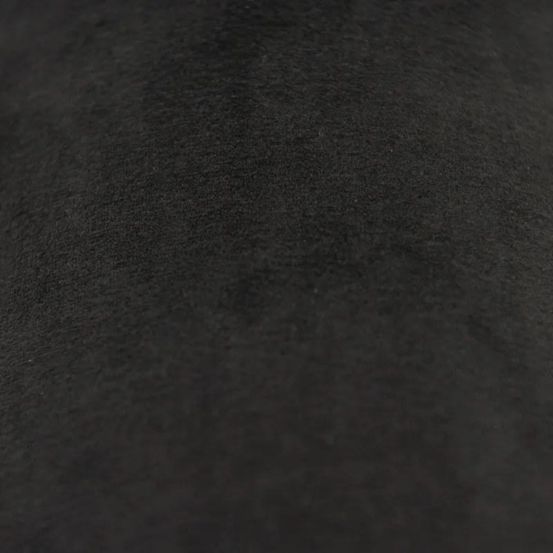 Paralume in velluto nero 18/18/14 con interno dorato