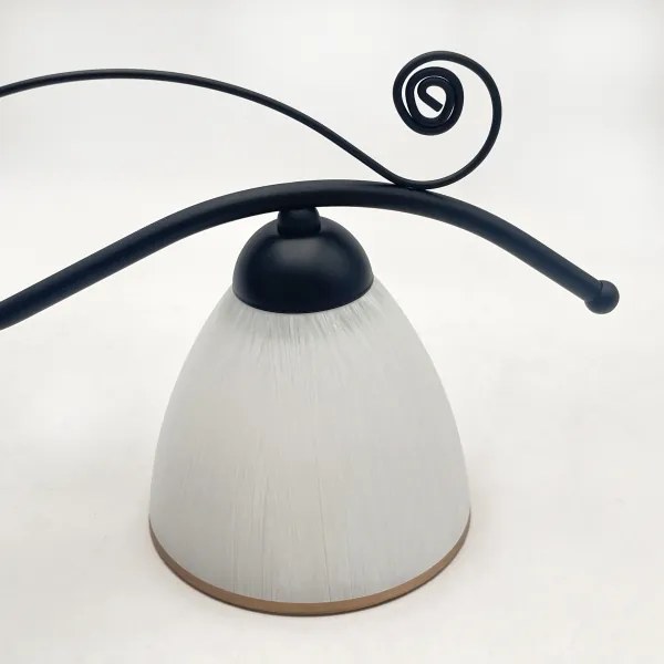 Lampadario a sospensione con catena RETRO 2xE27/60W/230V opaco nero