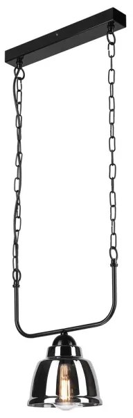 Lampadario a sospensione con catena MARIO 1xE27/60W/230V cromo