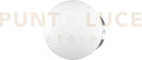 Mars applique montatura cromo vetro bianco d.20 cm 1 luce attacco e27