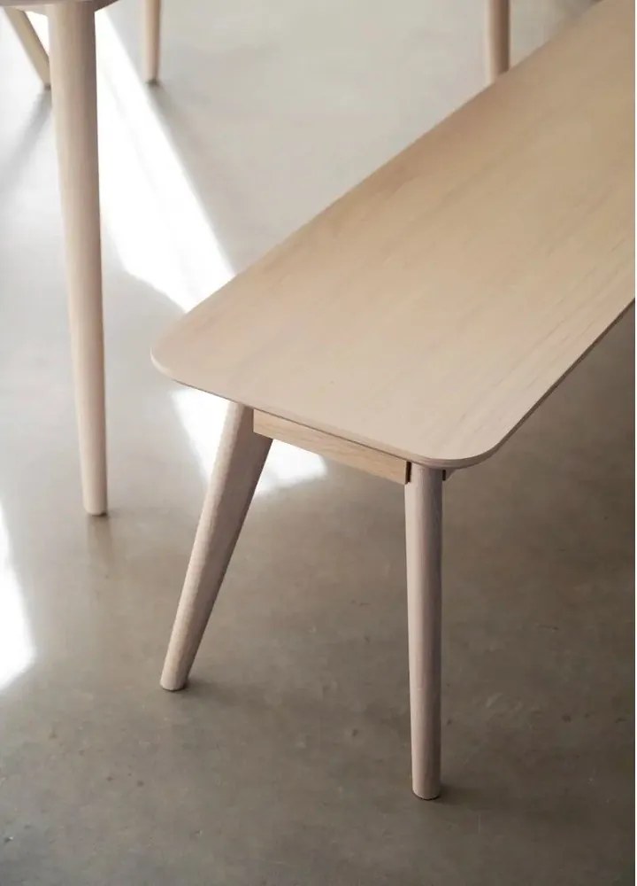 Panchina in rovere naturale Yumi - Rowico