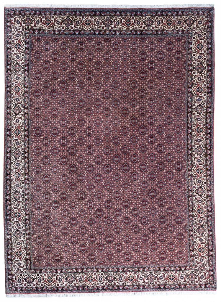 Bidjar Tappeto 340x250 Rosso (Iran) Annodato A Mano