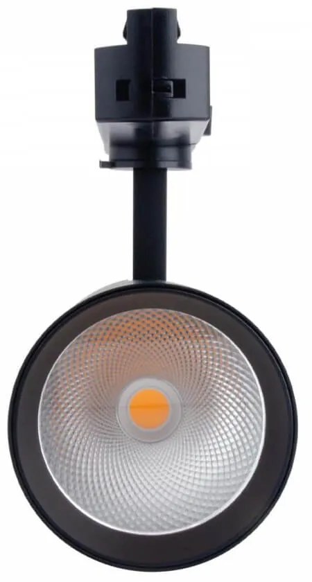 Faro LED 40W Monofase Nero 38°e 60°, 130LM/W, CRI92 no Flickering Colore  Bianco Caldo 2.700K