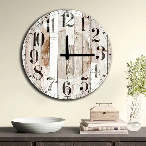 Orologio da parete 50 cm 1xAA marrone