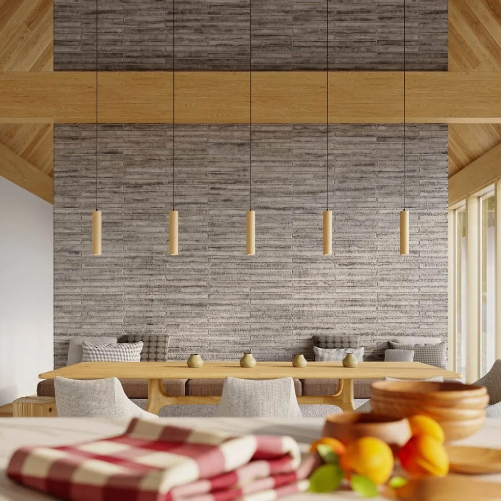 Lampada a Sospensione GU10 in Legno LINO