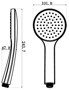 Sapho - Doccetta Ø 10 cm cromata lucida