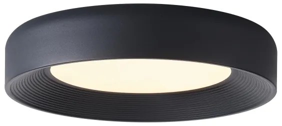 Plafoniera LED LED/40W/230V 3000K nero diametro 50 cm