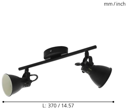 Eglo 98398 - Luce Spot a LED SERAS 2xGU10/3,3W/230V