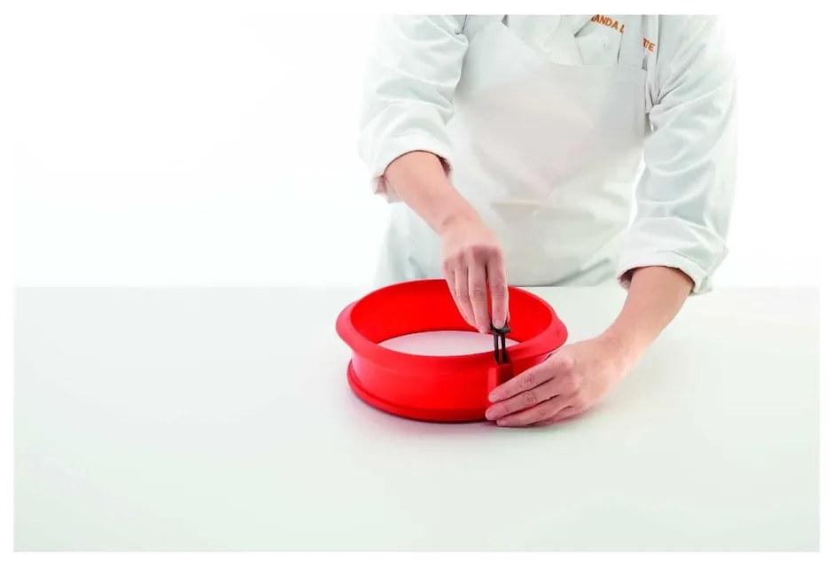 Tortiera Springform in silicone rosso, ⌀ 23 cm - Lékué