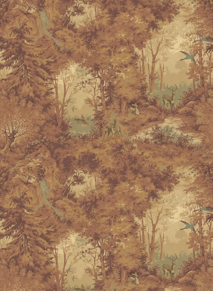 Mulberry Home Carta da parati Mulberry Woodland - Autumn