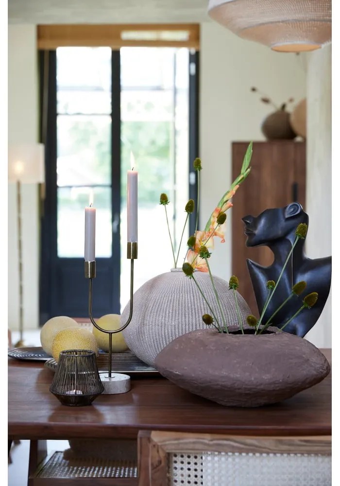 Statuetta in metallo Face - Light &amp; Living