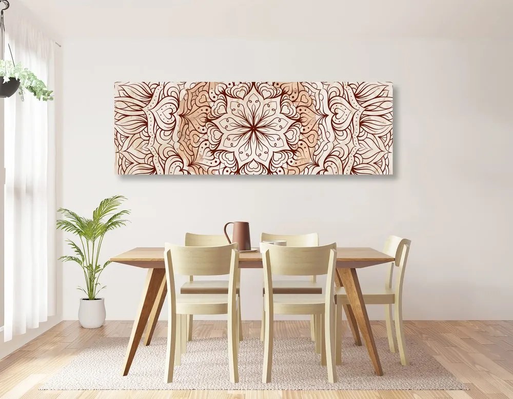 Quadro su tela – Mandala etnica astratta