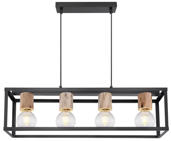 Globo 15476-4H - Lampadario a sospensione con filo HAGAR 4xE27/60W/230V