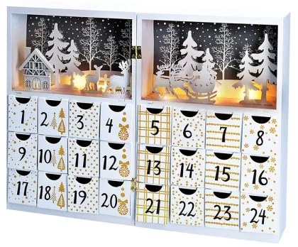 Solight 1V244 - Calendario dell'Avvento LED/2xAAA