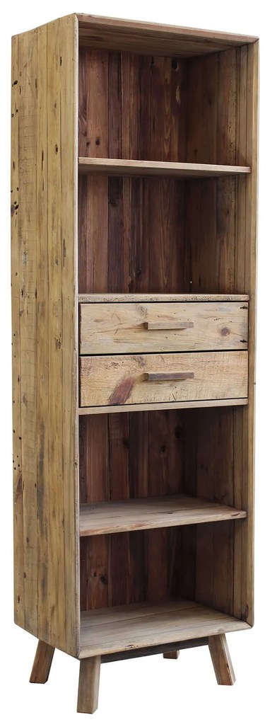 PINUS - libreria con 2 cassetti e 4 ripiani