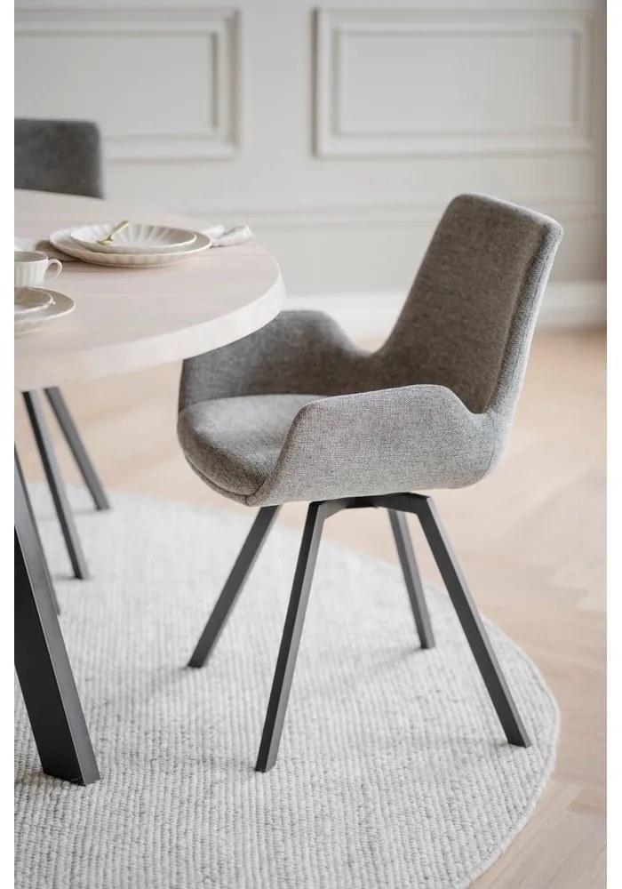 Set di sedie da pranzo grigia in imbottito 2 pz Norwell – Rowico