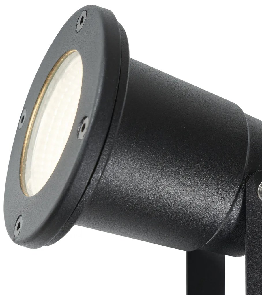 Faretto da giardino moderno nero con LED regolabile con cavo e spina 250cm IP65 - Basic