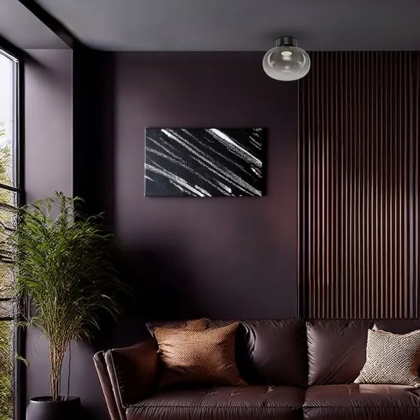 Plafoniera LED VASO LED/4W/230V diametro 18 cm nero/fumé