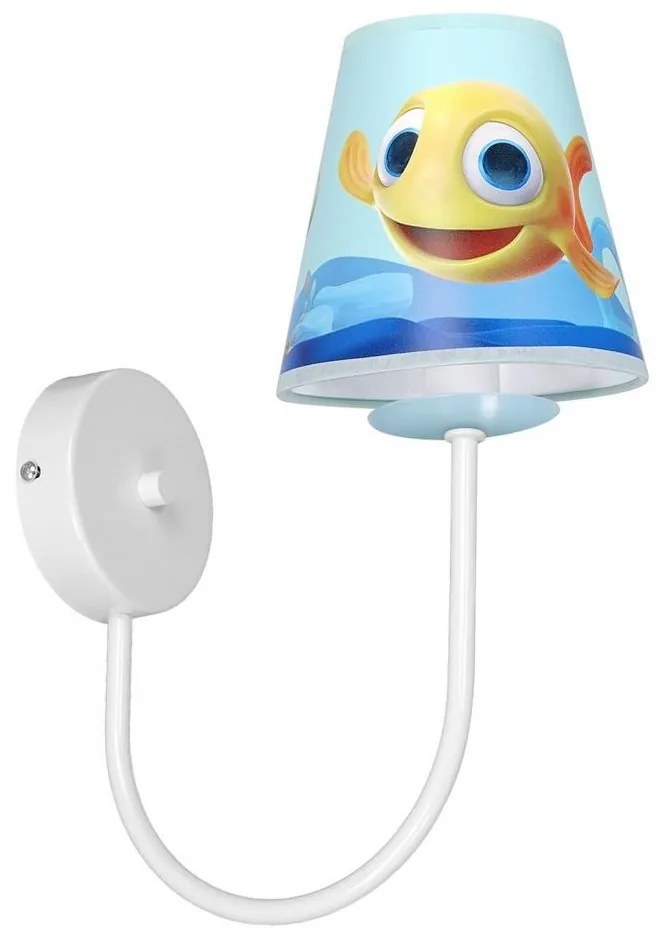 Applique per bambini FISH 1xE14/40W/230V