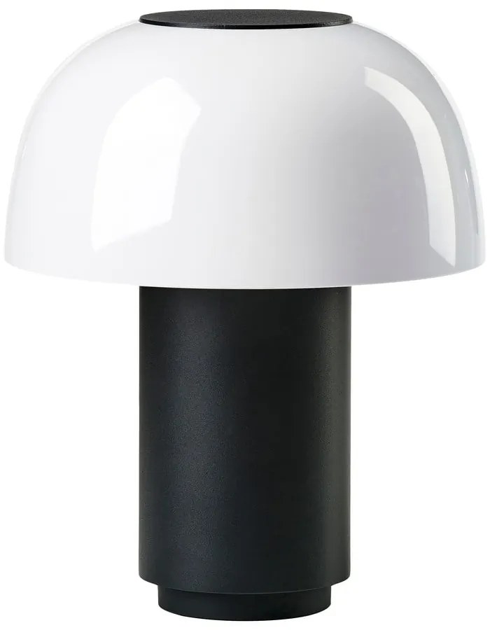 Lampada da tavolo dimmerabile a LED in alluminio nero (altezza 22 cm) Harvest - Zone