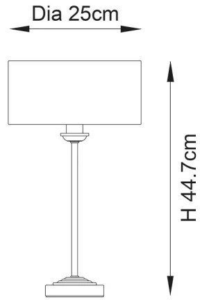 Endon 100646 - Lampada da tavolo HIGHCLERE 1xE14/7W/230V beige/cromo opaco