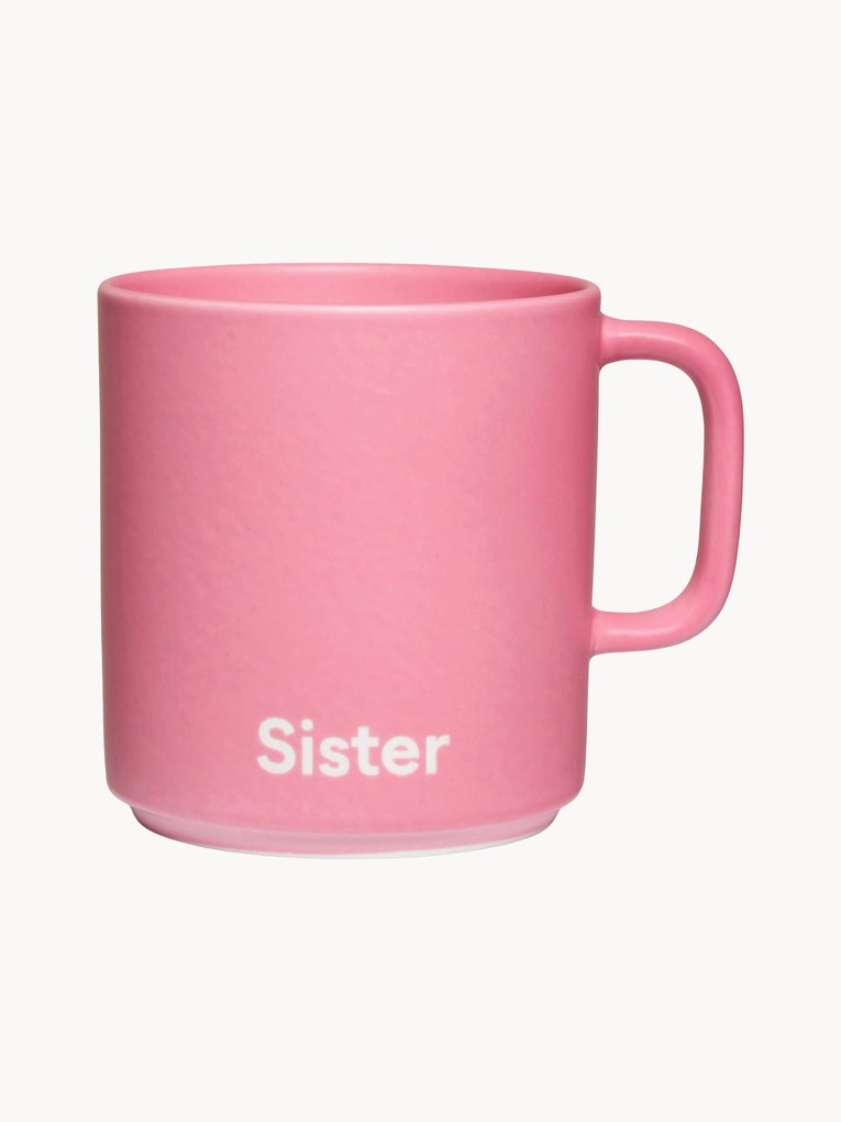 Tazza di design con scritta Favourite SISTER