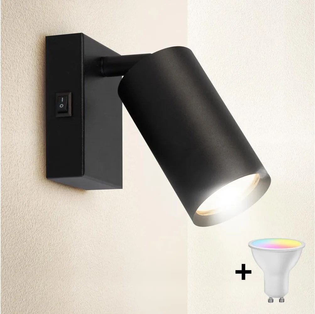 Brilagi - Faretto da parete LED dimmerabile SELE 1xGU10/6W/230V nero
