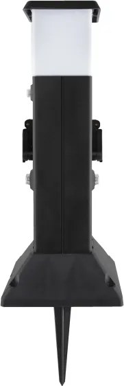 Brilagi - Lampada da esterno con 2 prese SCHUKO, 1x attacco E14 (max 15W), 230V, IP44, nera