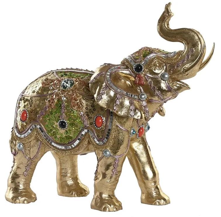 Statua Decorativa DKD Home Decor Elefante Resina Coloniale (33 x 15,5 x 31 cm)