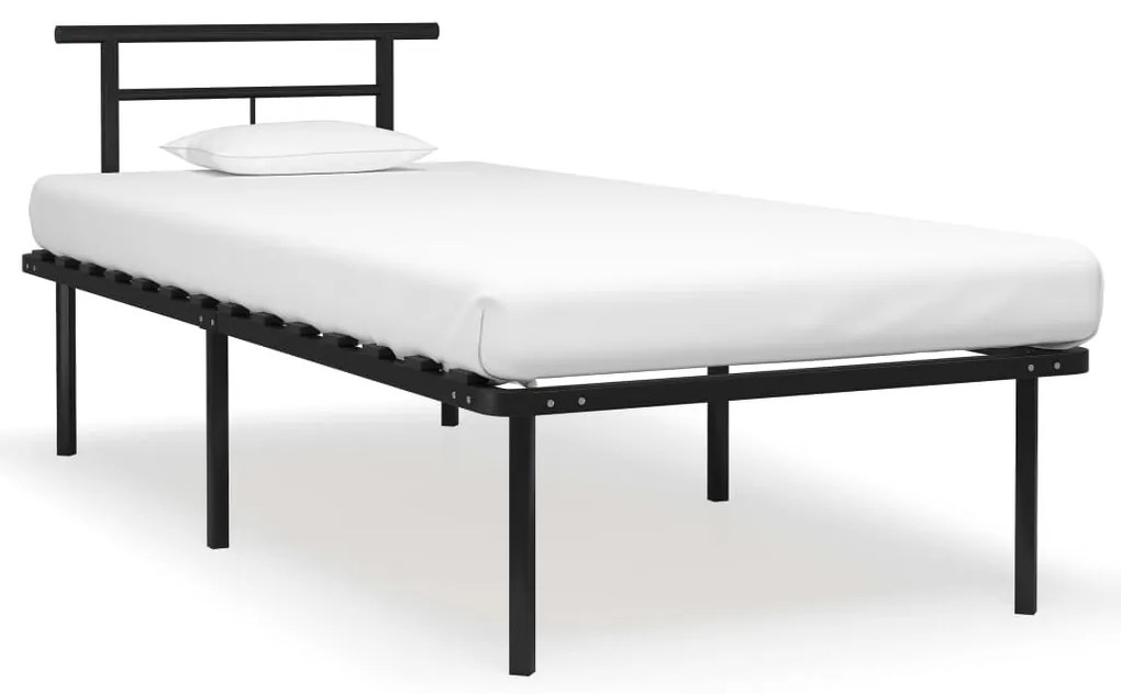 Giroletto Nero İn Metallo 90x200 Cm /