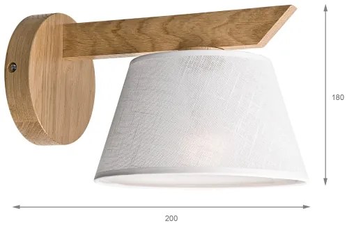 Brilagi - LED Applique ANTHONY 1xE14/40W/230V quercia/bianco