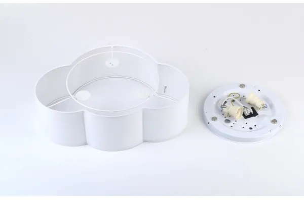 Brilagi - Plafoniera per bambini NIMBUS MINI 2xE27/15W/230V 31x43 cm bianca