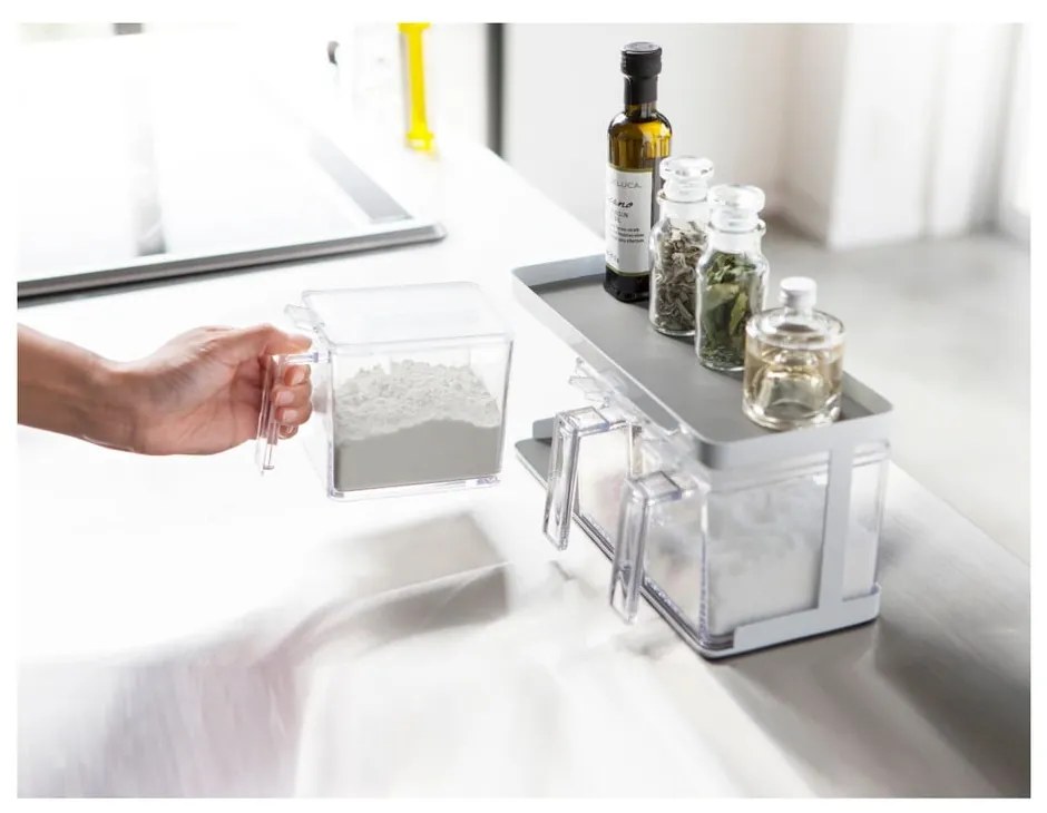 Set di contenitori per alimenti per la farina/per i prodotti alimentari sfusi 3 pz Tower – YAMAZAKI