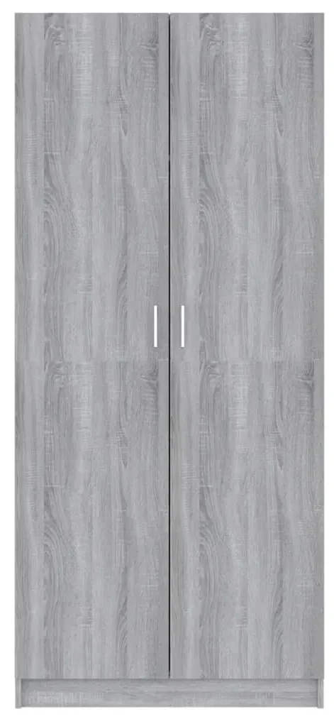 Armadio grigio sonoma 80x52x180 cm in legno multistrato