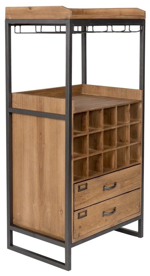 Armadio per vini in legno di abete Edgar - White Label