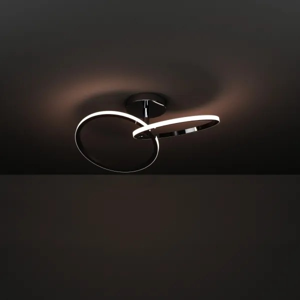 Eglo 902145 - Plafoniera a LED CONGIUNTI LED/12W/230V 2700/4000/6500K finitura cromata