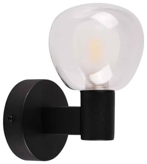 Applique da bagno POLA 1xG9/5W/230V IP44 nera/trasparente