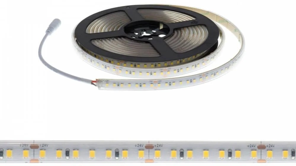 Striscia LED Professional 2835/140 - IP67 - 15W/m - 5m - 24V Colore Bianco Freddo 6.000K