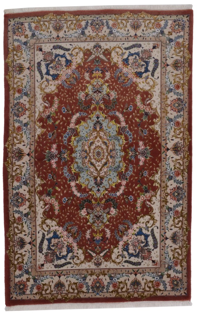 Tabriz Tappeto persiano 100x160 (Iran) Annodato A Mano