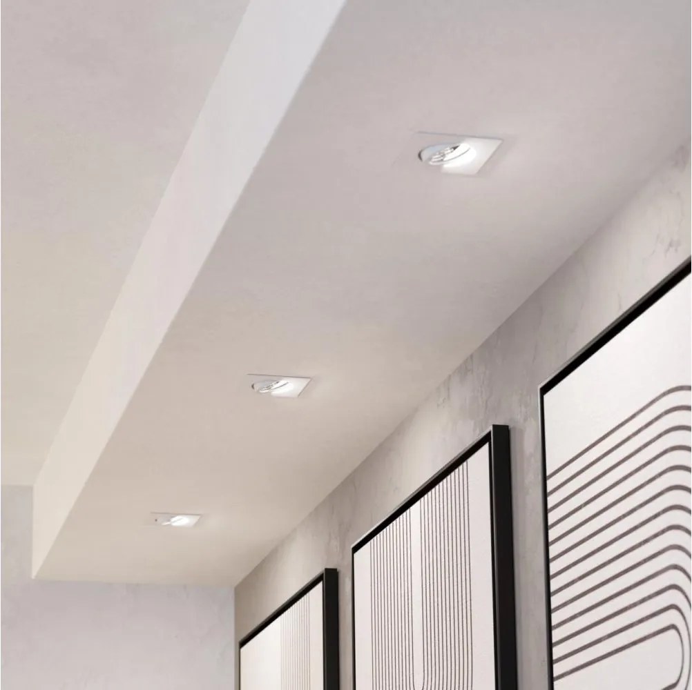 Eglo 902283 - Set 3x LED dimmerabile, plafoniera da soffitto SALICETO LED/4,8W/230V 8,8x8,8 cm, bianco