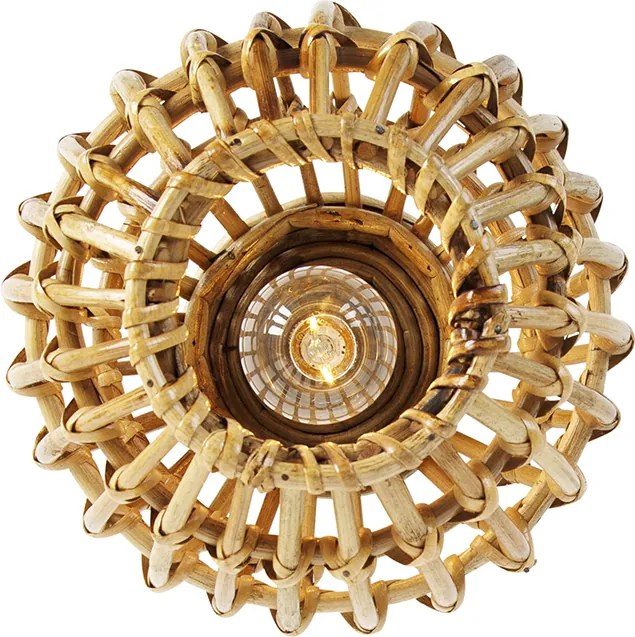 Plafoniera rustica in bambù 25 cm - Canna