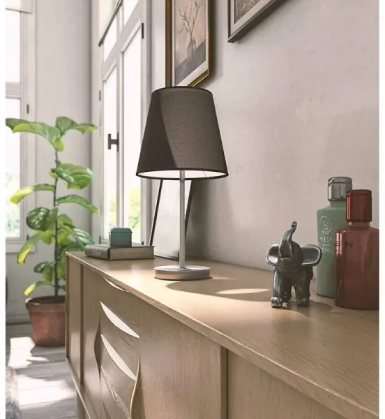 Wofi 8324.01.10.0000 - Lampada da tavolo CESENA 1xE14/42W/230V nero