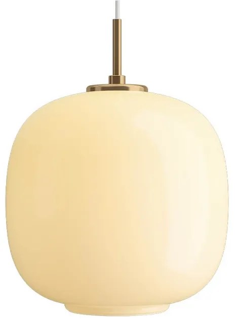 VL45 Radiohus Lampada a Sospensione Ø250 Brass/Glossy Pale Yellow - Louis Poulse